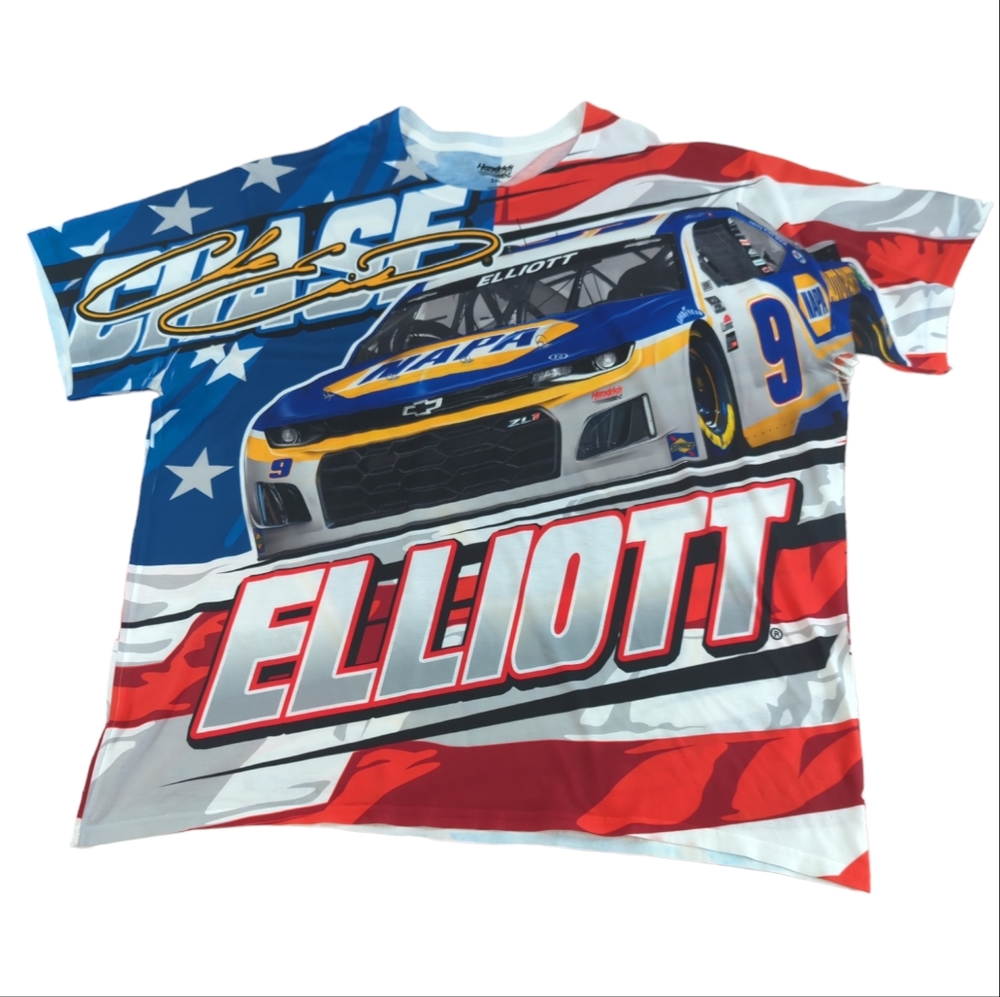 Hendrick Motorsports t-shirt, Elliot Chase 9 NASCAR, all over print, men's 3XL